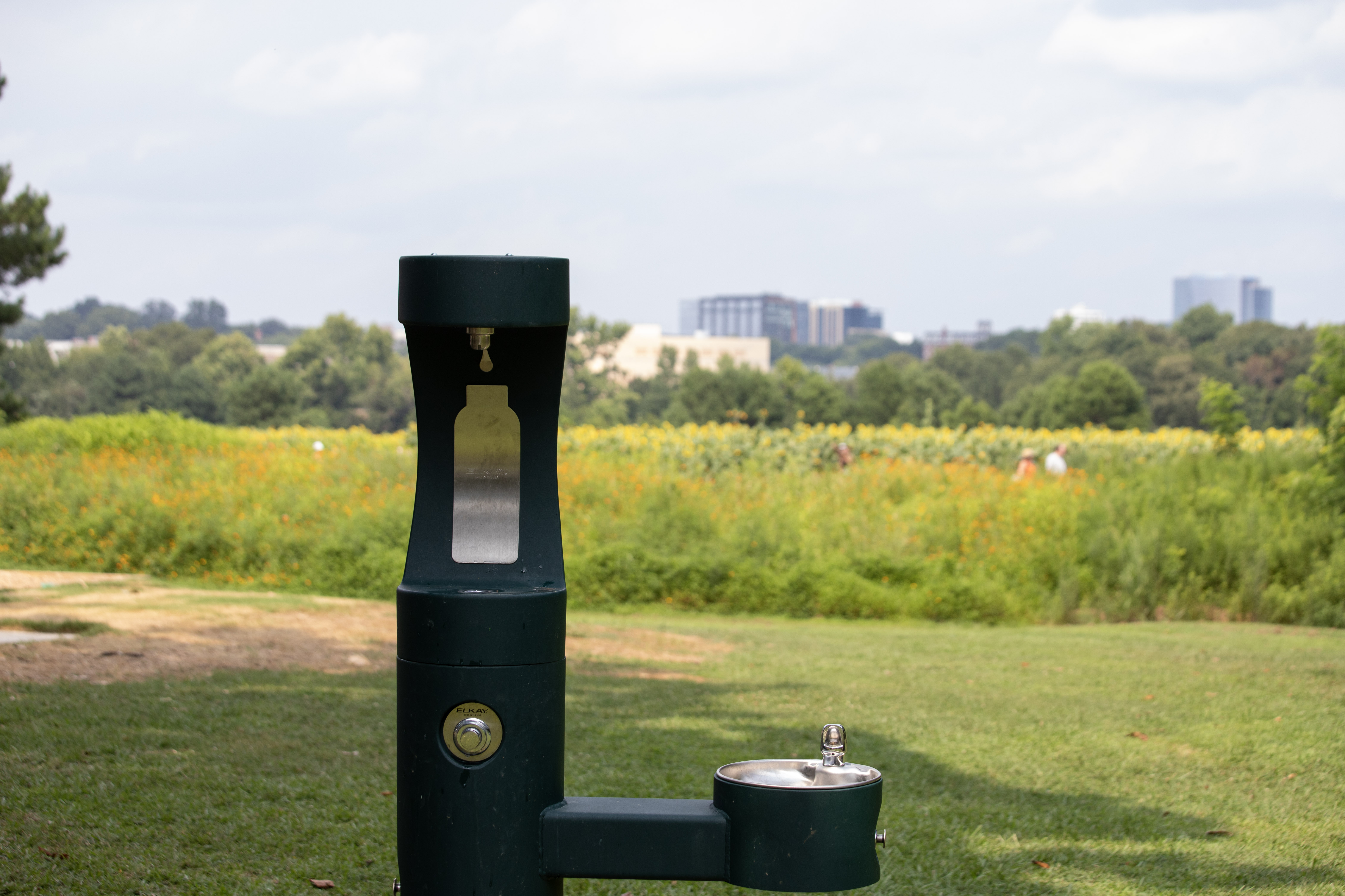 Water fountain at Dix Park