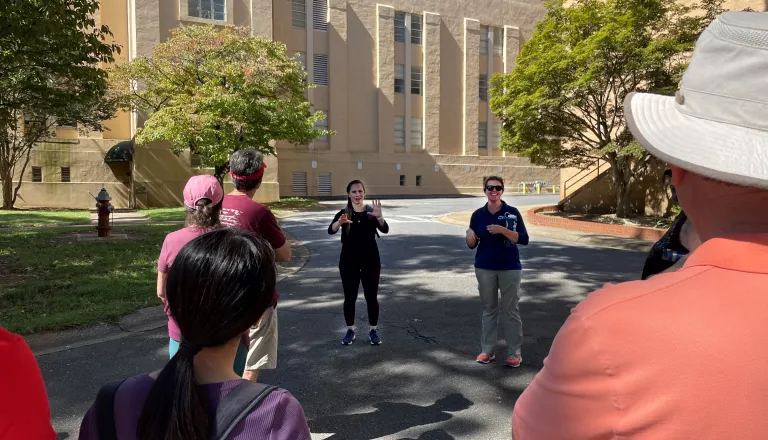 ASL interpreted guided walking tour group in 2021