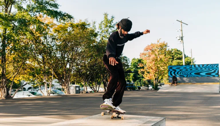 Man on skate board