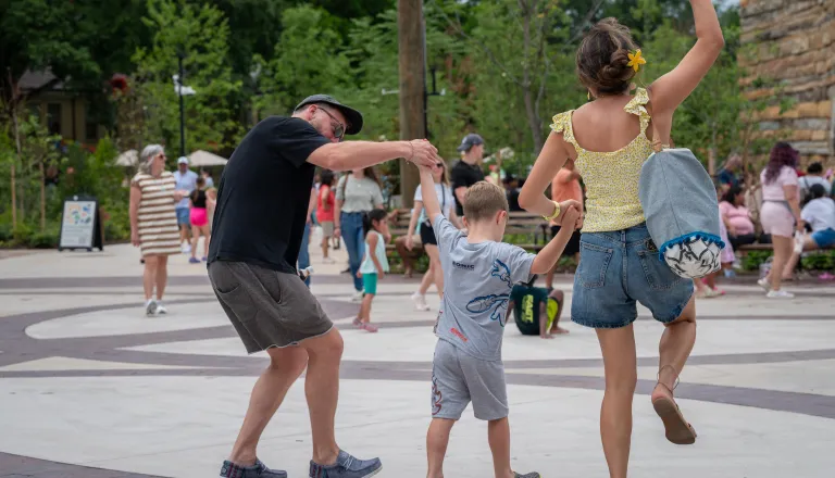 Family dancing