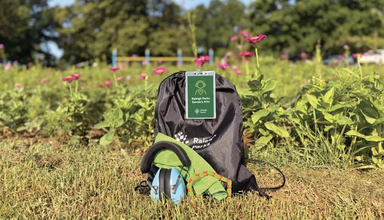 black bag with sensory tag