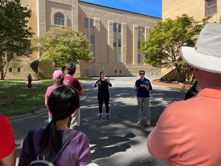 ASL interpreted guided walking tour group in 2021