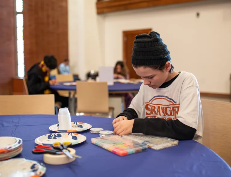 Young adult crafting