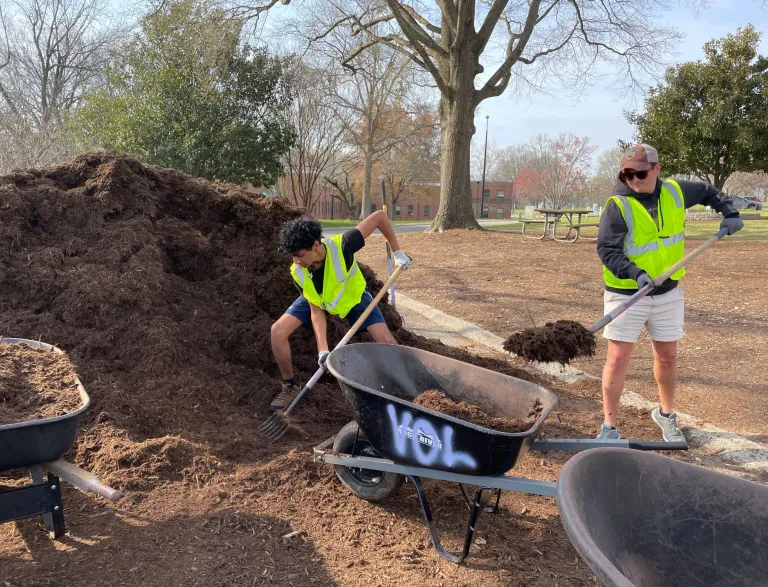 2024 Raleigh Parks Volunteers Mulching