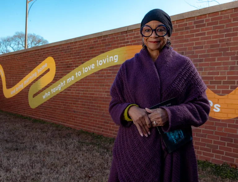 Praise Be mural by Jaki Shelton Green, NC Poet Laureate